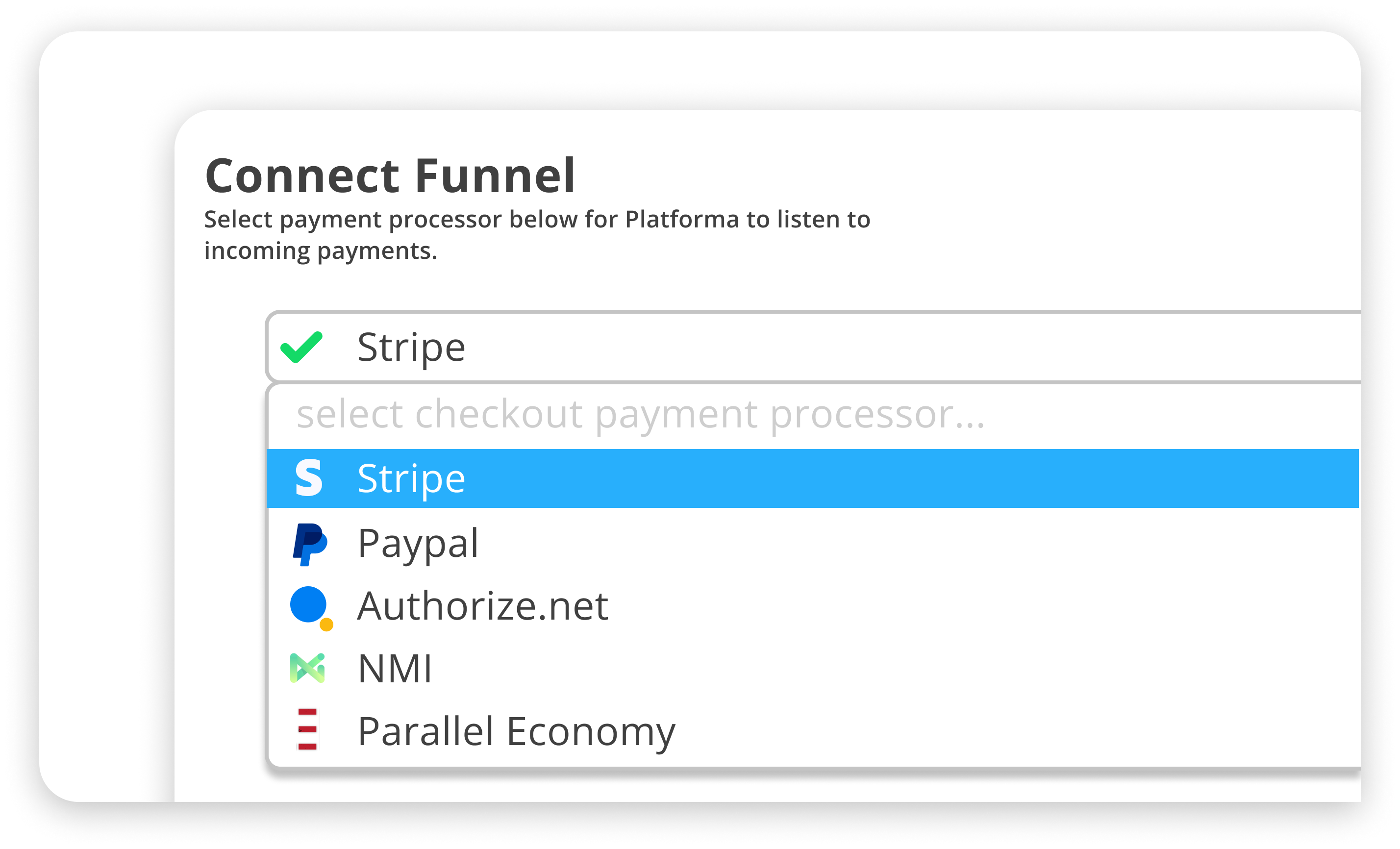 Payment processor selector.