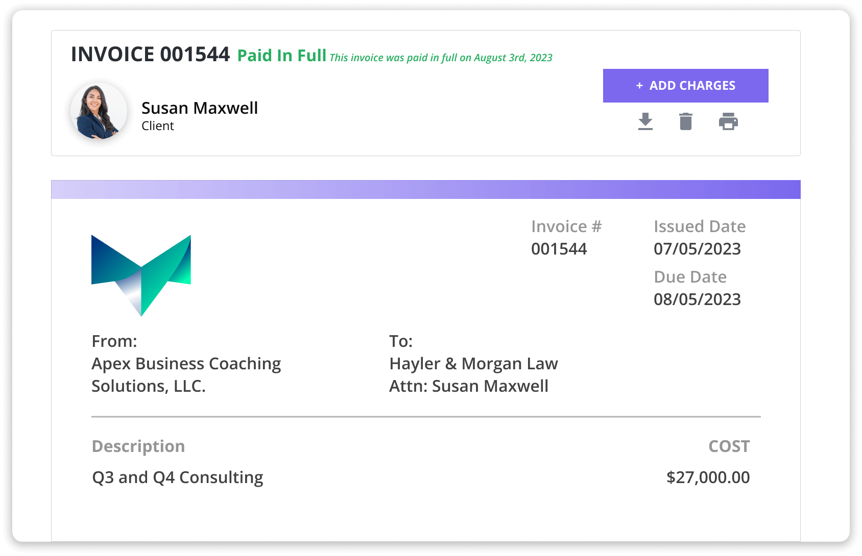 manage all your invoicing from one place.