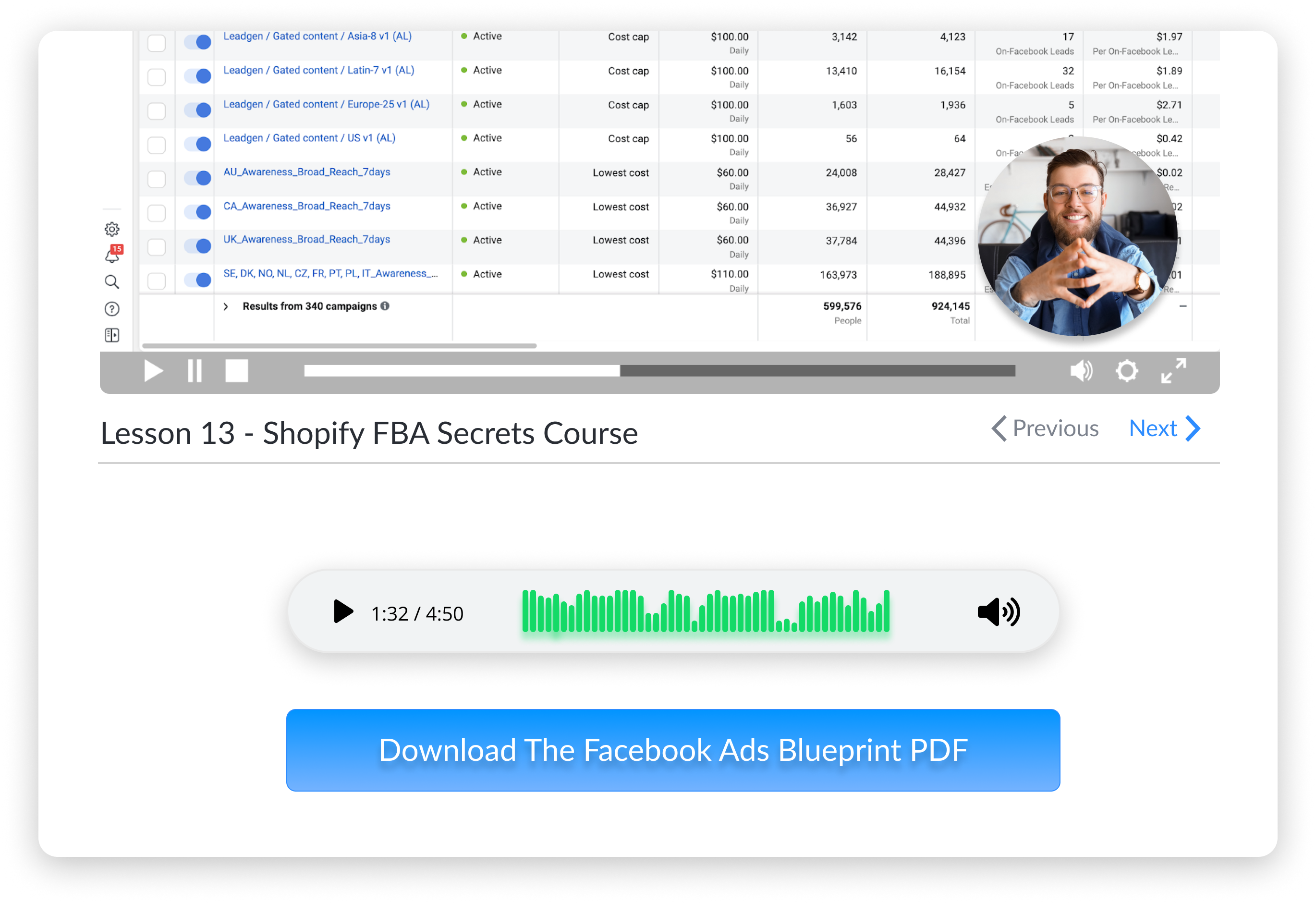 Video upload module to add titles, descriptions, and thumbnails.